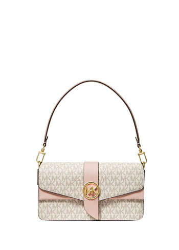 Michael Kors Greenwich Medium Canvas Bag Chalk