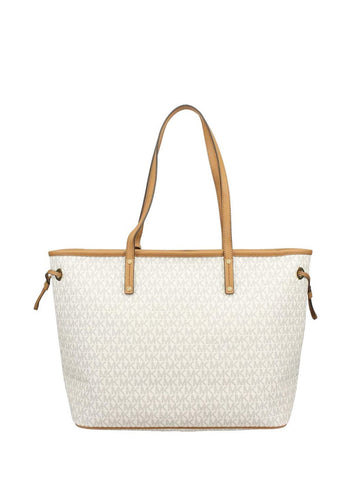Michael Kors Jet Set Travel Large Drawstring Tote Vanilla