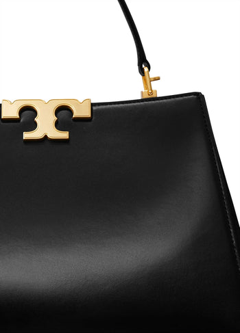 Tory Burch Eleanor Satchel Leather Tote Bag Black
