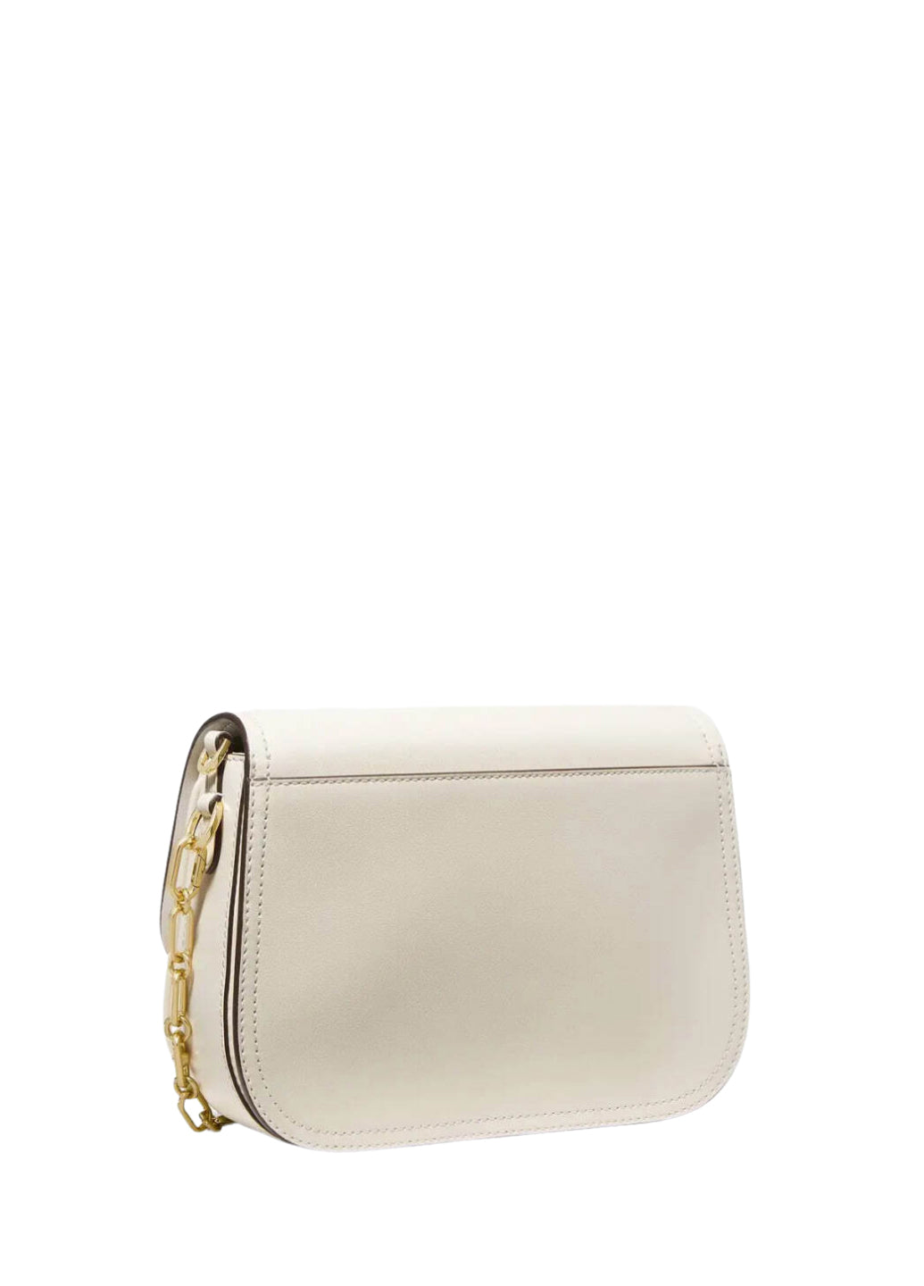 Michael Kors Parker Medium Leather Messenger Bag Cream