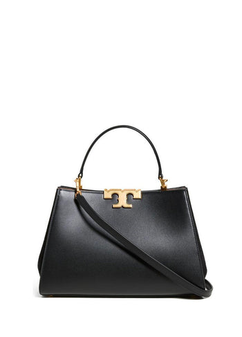 Tory Burch Eleanor Satchel Leather Tote Bag Black