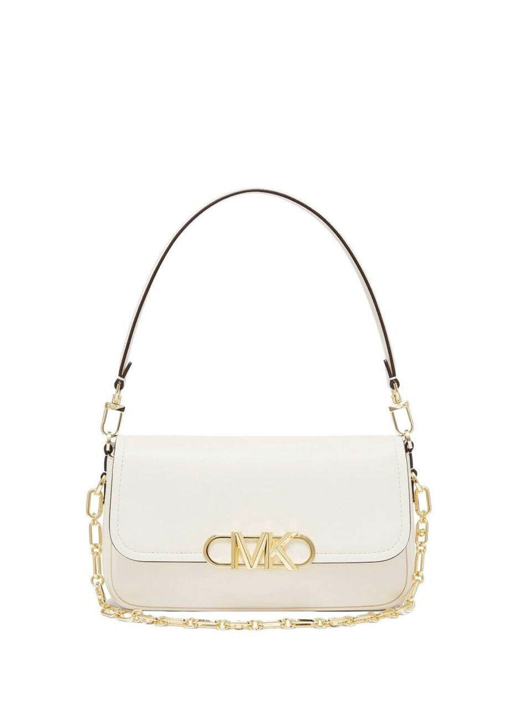 Michael Kors Parker Medium Leather Shoulder Bag Cream