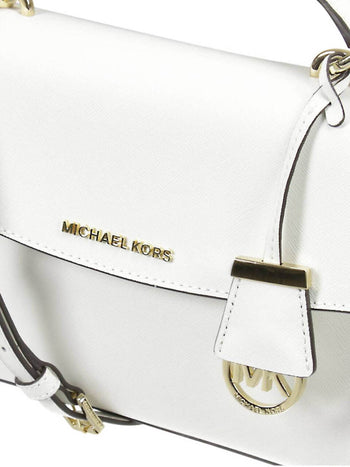 Michael Kors Ava Medium Saffiano Leather White