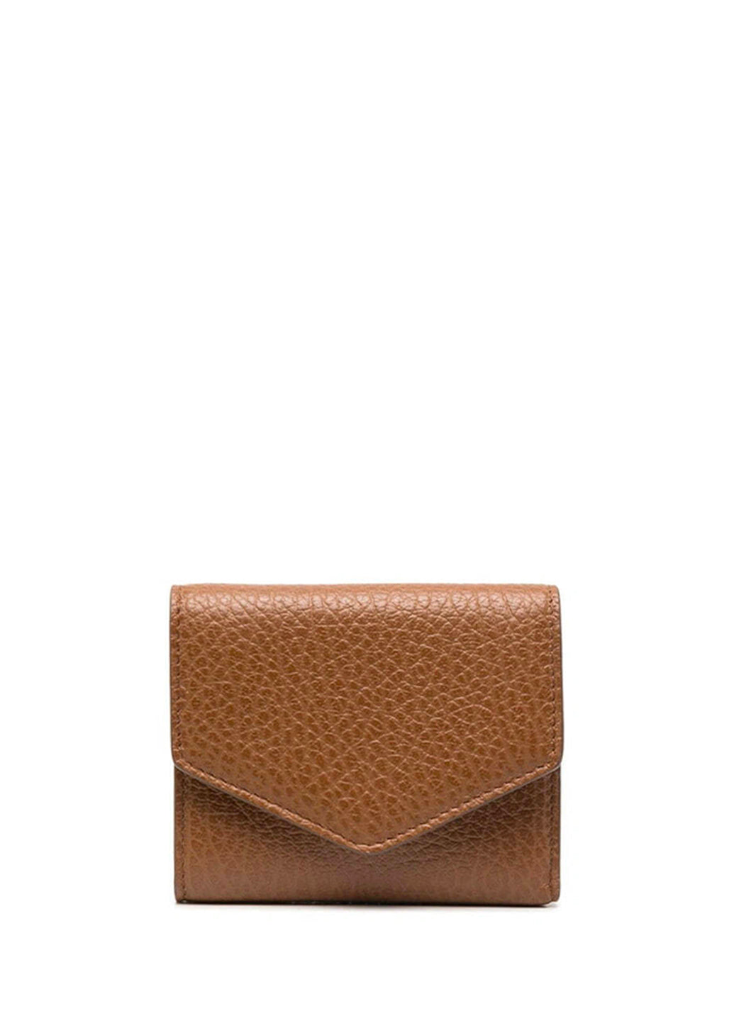 Maison Margiela Leather Envelope Trifold Wallet Brown