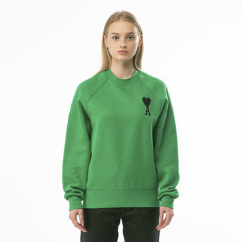 AMI Paris Embroidered Sweatshirt Green