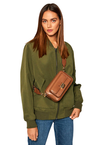 Michael Kors Bradshaw Medium Logo Camera Bag Luggage