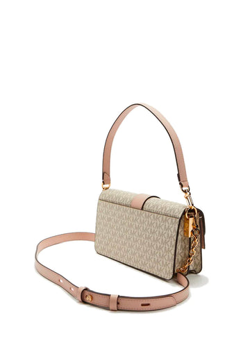 Michael Kors Greenwich Medium Canvas Bag Chalk