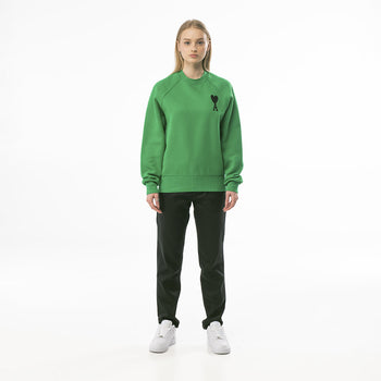 AMI Paris Embroidered Sweatshirt Green