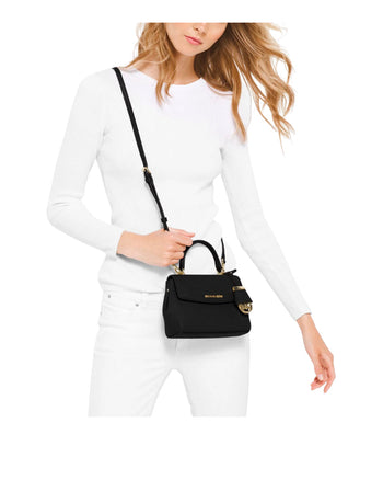 Michael Kors Ava Small Saffiano Leather Black