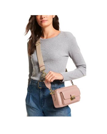 Michael Kors Bradshaw Medium Logo Camera Bag Light Pink