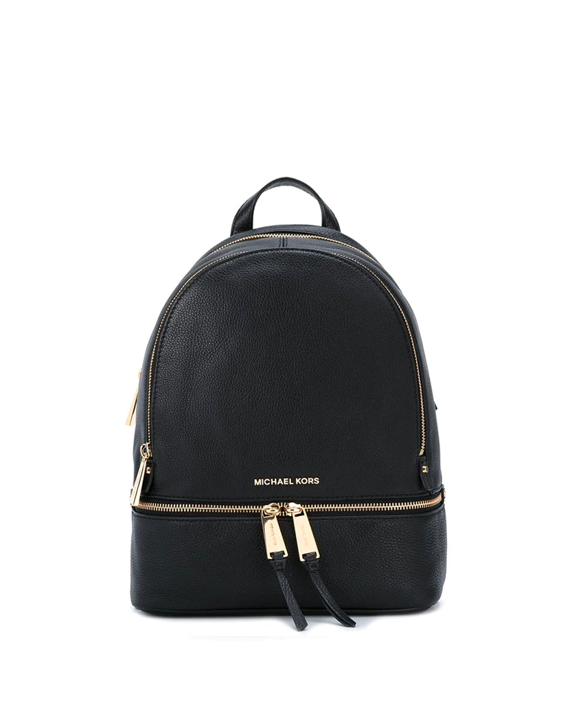 Michael Kors Rhea Zip Backpack Medium Black