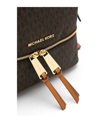 Michael Kors Rhea Zip Backpack Medium Brown
