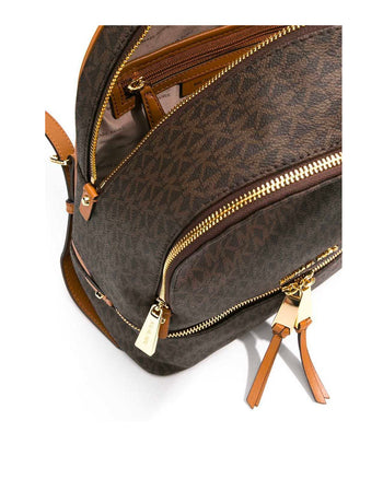 Michael Kors Rhea Zip Backpack Medium Brown
