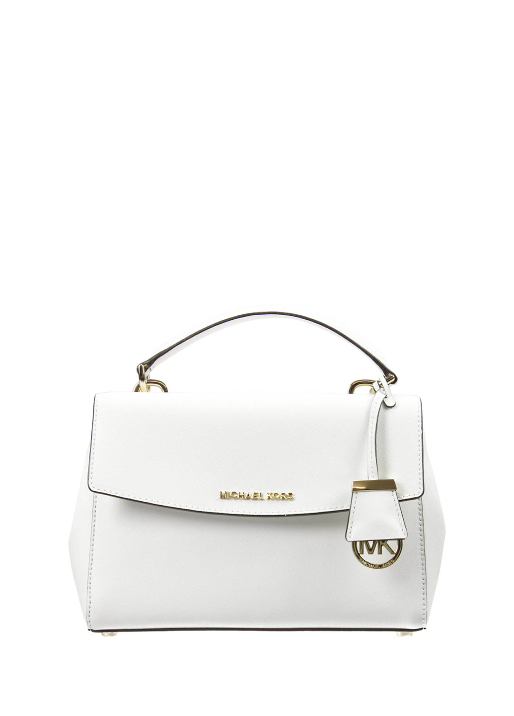 Michael Kors Ava Medium Saffiano Leather White