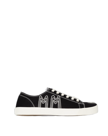 MM6 Maison Margiela Tabi Embroidered Sneakers Black