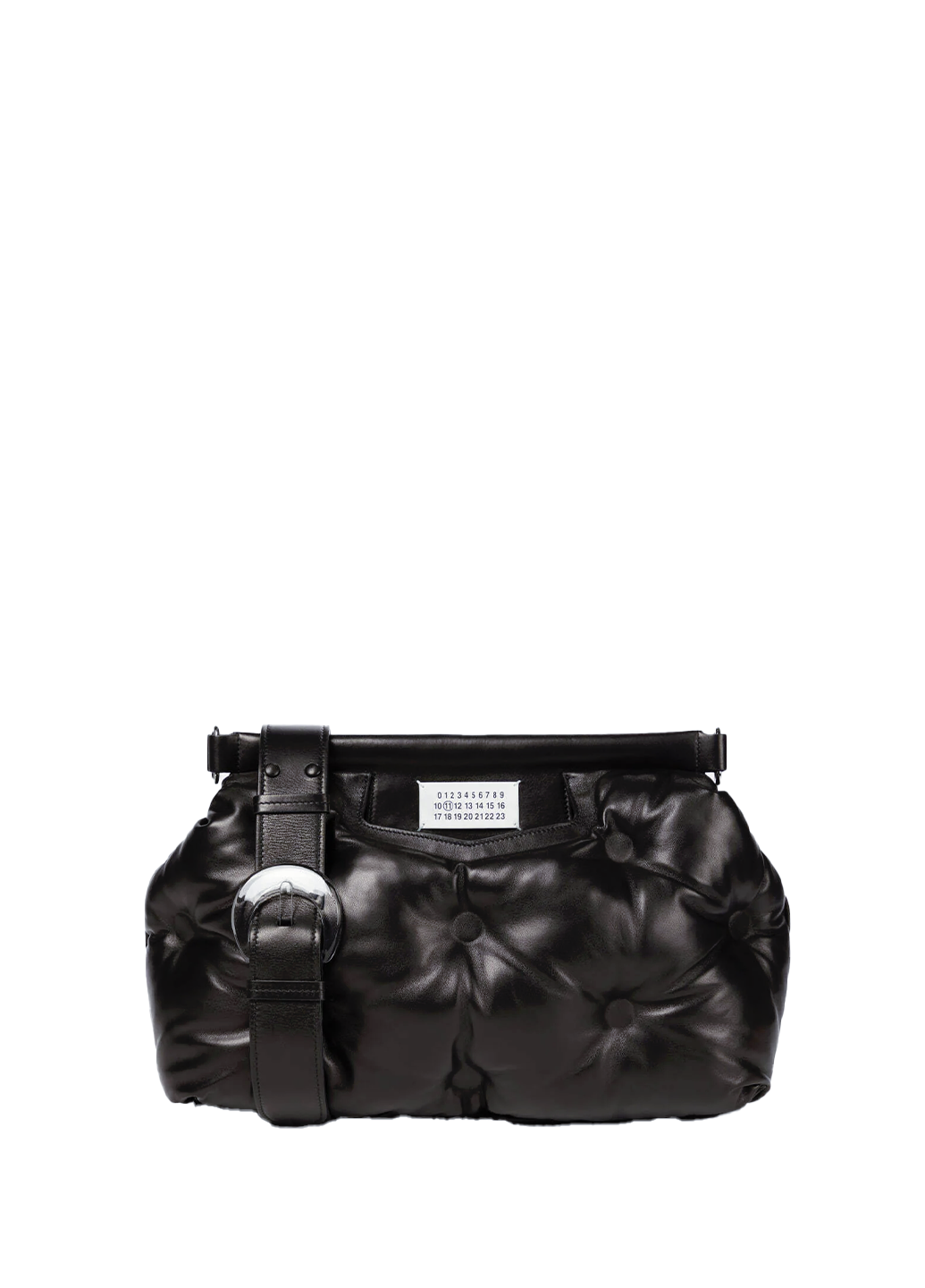 Maison Margiela Glam Slam Medium Leather shoulder Bag Black