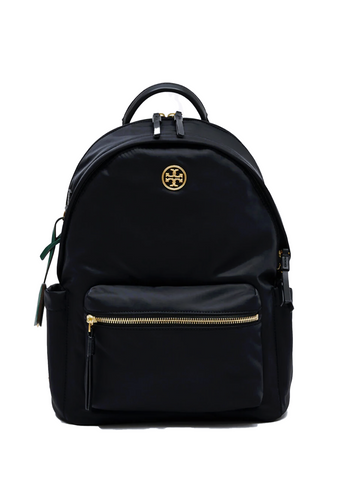 Tory Burch Metal logo backpack Black
