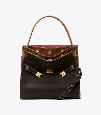 Tory Burch Lee Radziwill Small Double Bag Black