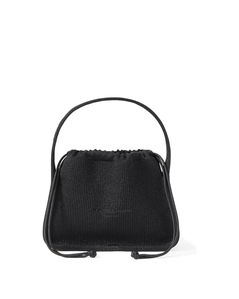 Alexander Wang Small Ryan Ribbed-Knit Tote Bag Black