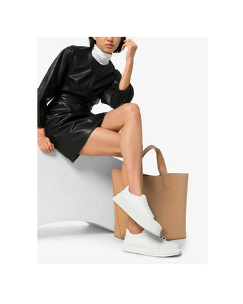 Jil Sander White Platform Low-top Sneakers